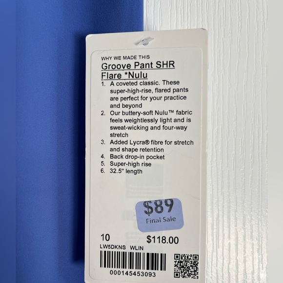 Lululemon Groove Super-High-Rise Flared Pant Nulu
Wild Indigo - Picture 2 of 3